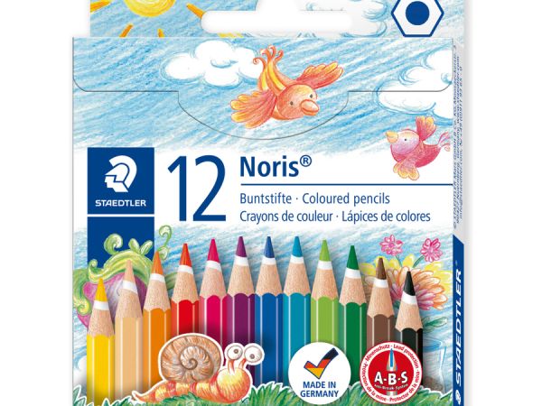 Цветни моливи Staedtler NC 144, 12 цвята къси