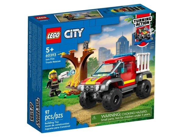 ЛЕГО Сити - Спасяване с пожарна кола 4х4 60393