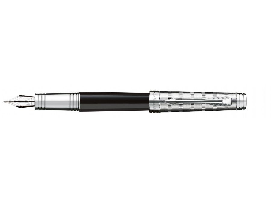 Писалка Паркер Parker  Premier Laque Black Custom Tartan ST