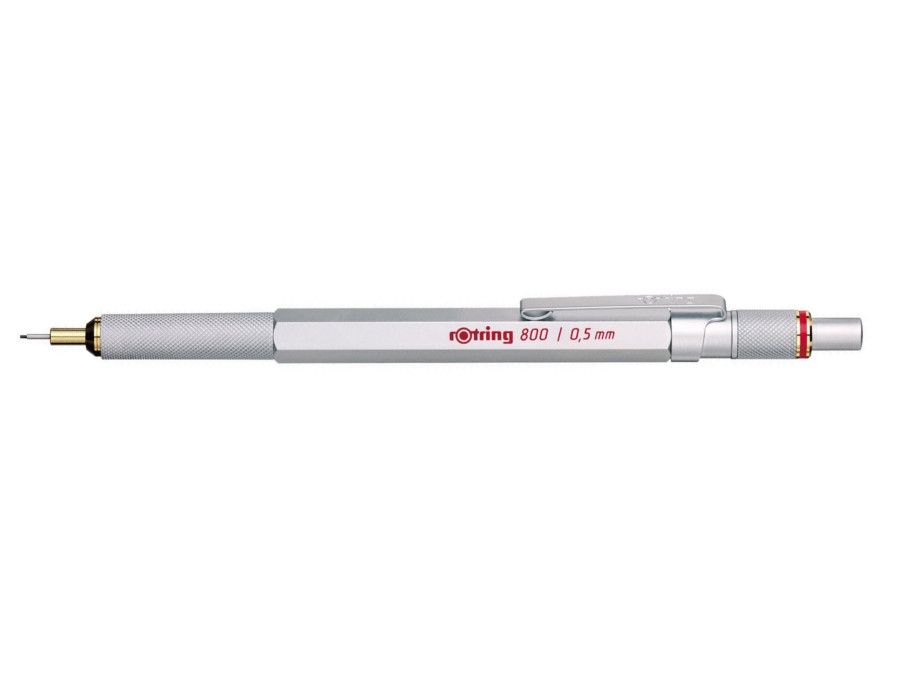 Автоматичен молив Ротринг Rotring 800, сребърен, 0.5 mm, ВАР