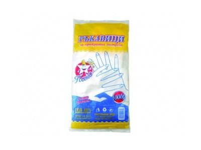 Ръкавици за еднократна употреба HDPE 26x29cm,опаковка 100