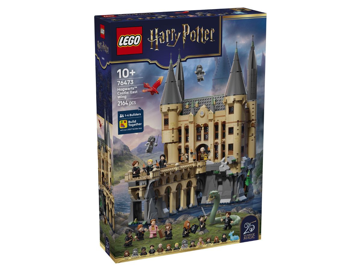 Конструктор LEGO Harry Potter 76473 Замъкът Хогуортс: Източно крило – предна част на кутията от Get7.eu