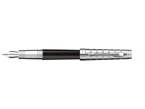 Писалка Паркер Parker  Premier Laque Black Custom Tartan ST