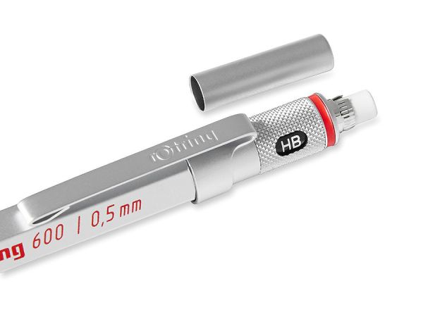 Автоматичен молив Ротринг Rotring 600, сребърен, 0.5 mm, ВАР