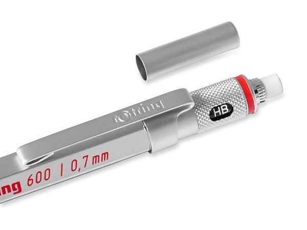 Автоматичен молив Ротринг Rotring 600, сребърен, 0.7 mm, ВАР