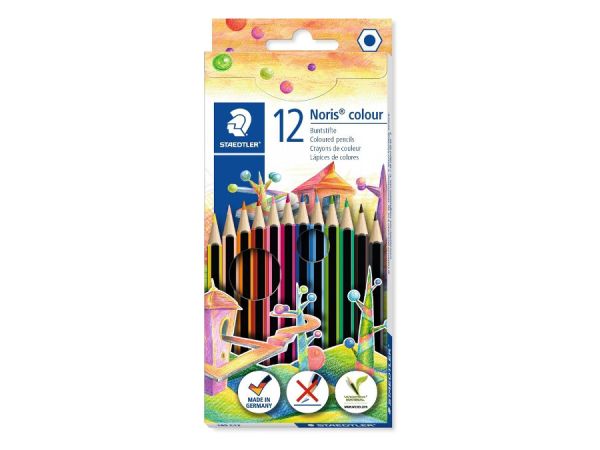 Цветни моливи Staedtler Noris Colour 185, 12 цвята