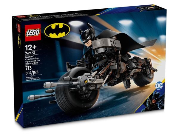 ЛЕГО Супер Хироус - Конструктивна фигура на Батман и моторът Bat-Pod 76273