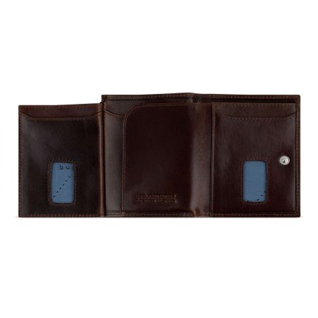 Кожен портфейл Bugatti Secure Slim Special Zip Mini, кафяв