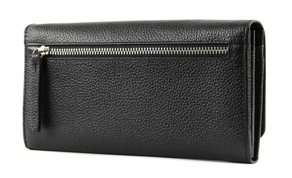 Кожен портфейл Bugatti Linda Continetal, дамски, черен