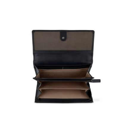 Дамски кожен портфейл Bugatti Sina Long, черен