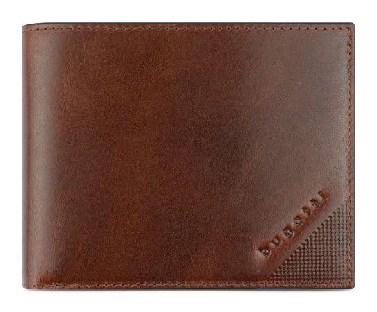 Кожен портфейл Bugatti Nobile With Flap, коняк