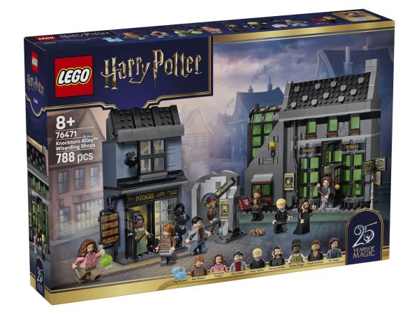 Кутия на комплект LEGO 76471 сглобяеми магазини от Knockturn Alley