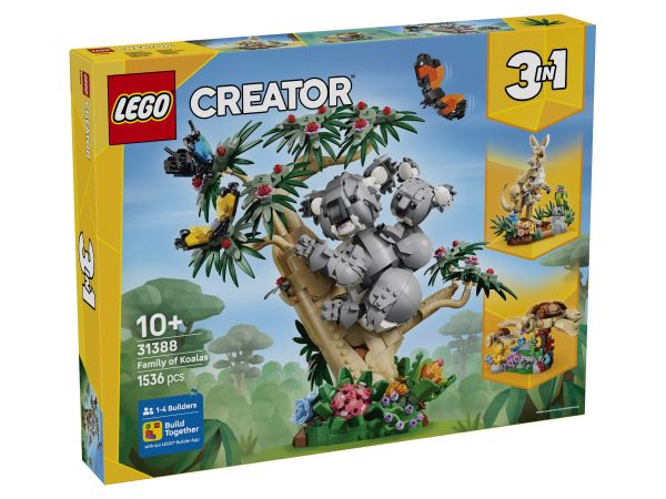 Конструктор LEGO Creator 3-в-1 Семейство коали 31388 предна страна на кутията 