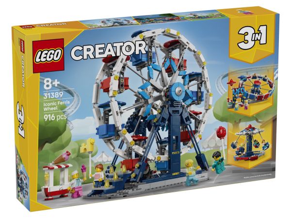 Конструктор LEGO Creator 3-в-1 Емблематично виенско колело 31389 предна страна на кутията