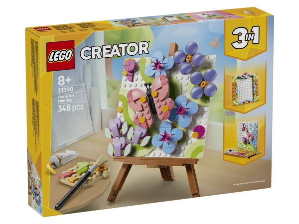 Конструктор LEGO Creator 3-в-1 Картина с цветна украса 31390 предна страна на кутията