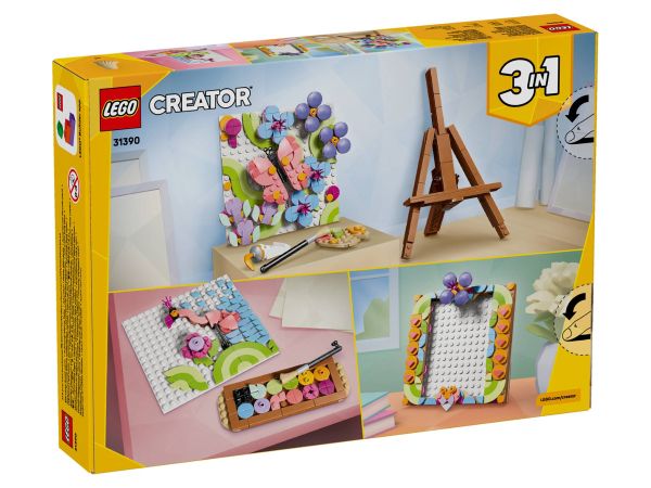 Конструктор LEGO Creator 31390 задна страна на опаковката с трите алтернативни модела
