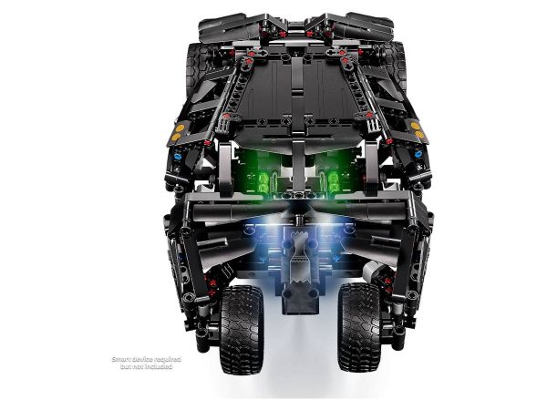 Светещ ефект на реактивния двигател Jet Boost в задната част на LEGO 42239