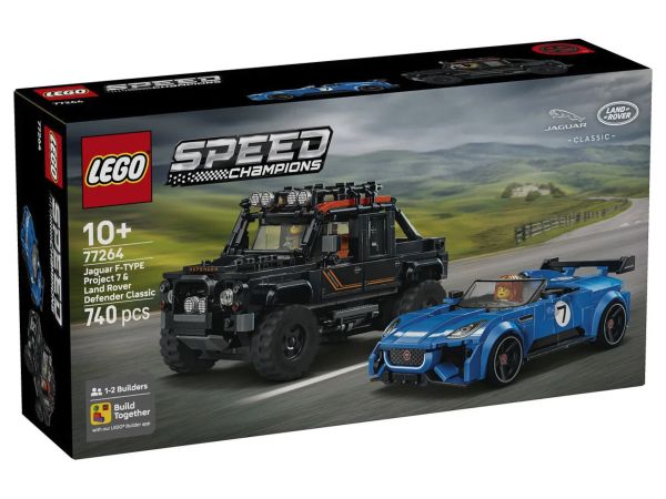 ЛЕГО Спийд Шампиони  - Jaguar Project 7 и Land Rover Defender 77264