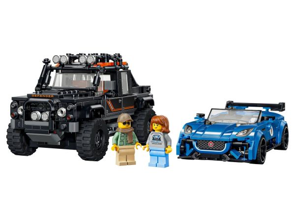 ЛЕГО Спийд Шампиони  - Jaguar Project 7 и Land Rover Defender 77264