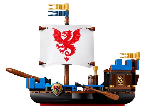 Страничен изглед на сглобения фентъзи модел LEGO Ideas 40912 Морски Дракон от Get7.eu