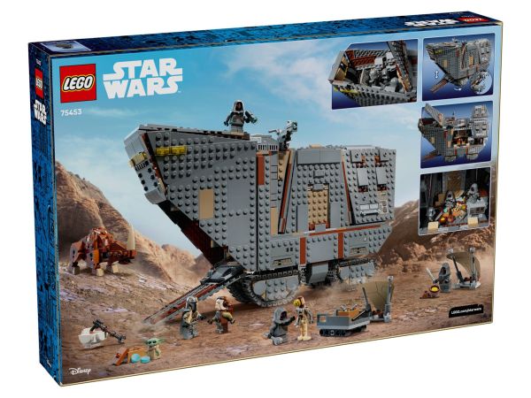 Задна кутия на LEGO Star Wars 75453 с размери 55.5 x 37.8 x 8.7 см и тегло 2.366 кг
