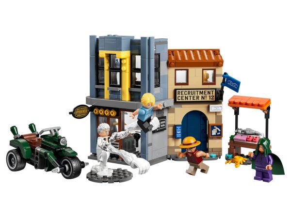 Задна част на кутията на LEGO ONE PIECE 75642 с размери на опаковката 22.2 x 7.6 x 26.2 см и тегло 0.680 кг от Get7.eu