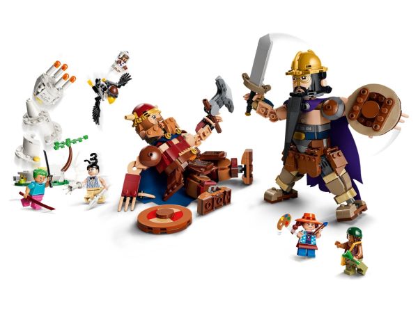 Сглобеният модел LEGO 75644 Дори срещу Броги като аниме декорация за стая