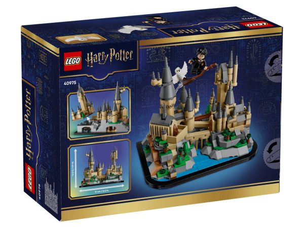 Задна страна на опаковката на LEGO Harry Potter 40975 с детайли и функции