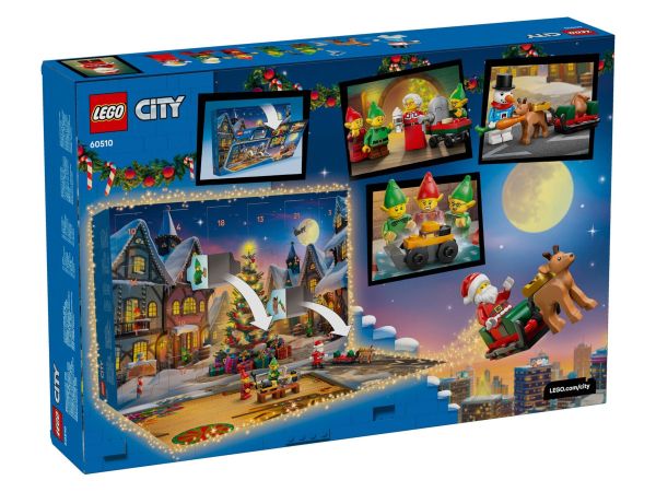 Конструктор LEGO City Коледен календар 2026 модел 60510 задна кутия