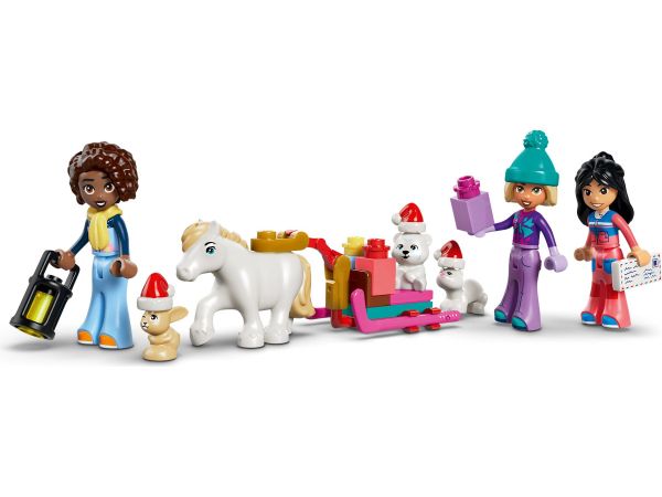 Мини-кукли Нова, Лиан, Алия и 6 фигурки на животни от LEGO Friends 42698