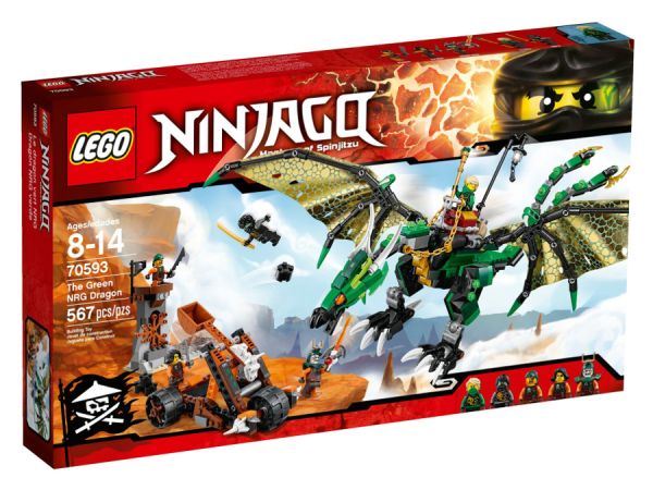 ЛЕГО Нинджако -  Зелен NRG дракон 70593